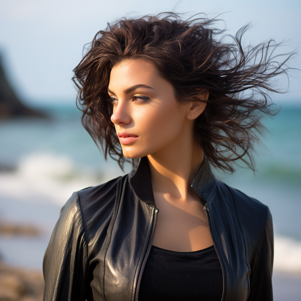 Wet Look Hairstyle für heiße Sommertage