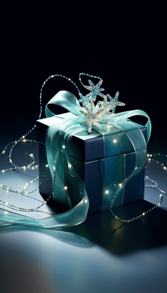 liebevolle Geschenkverpackung Ocean Blue